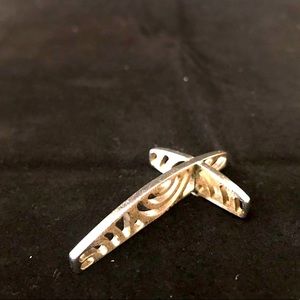 Really cool 3D raised decorative silver cross vntg